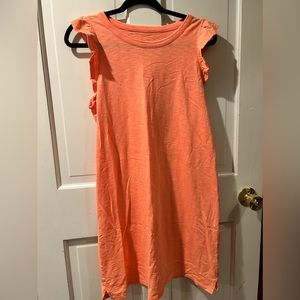 Peach tshirt dress